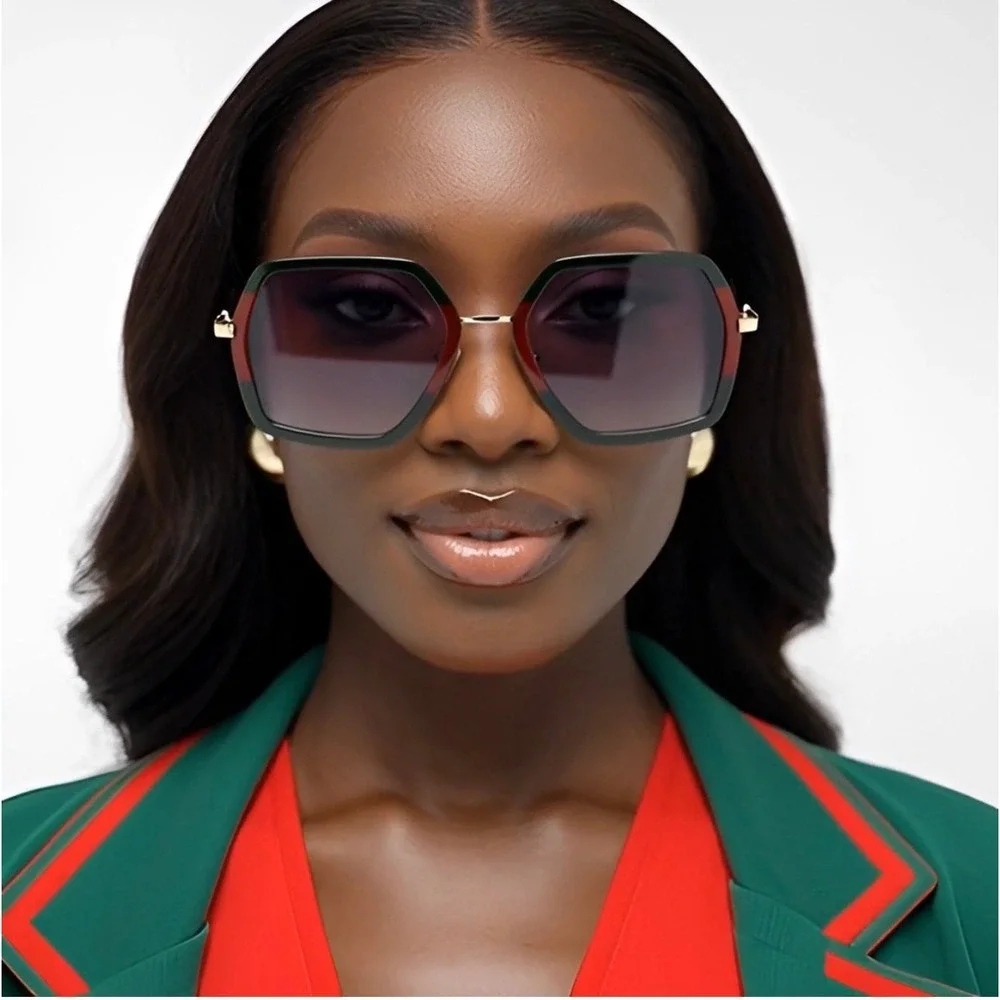 Novelty Sunglasses Oversized Square Sunglasses Women‎ Vintage Sunglass Fashion